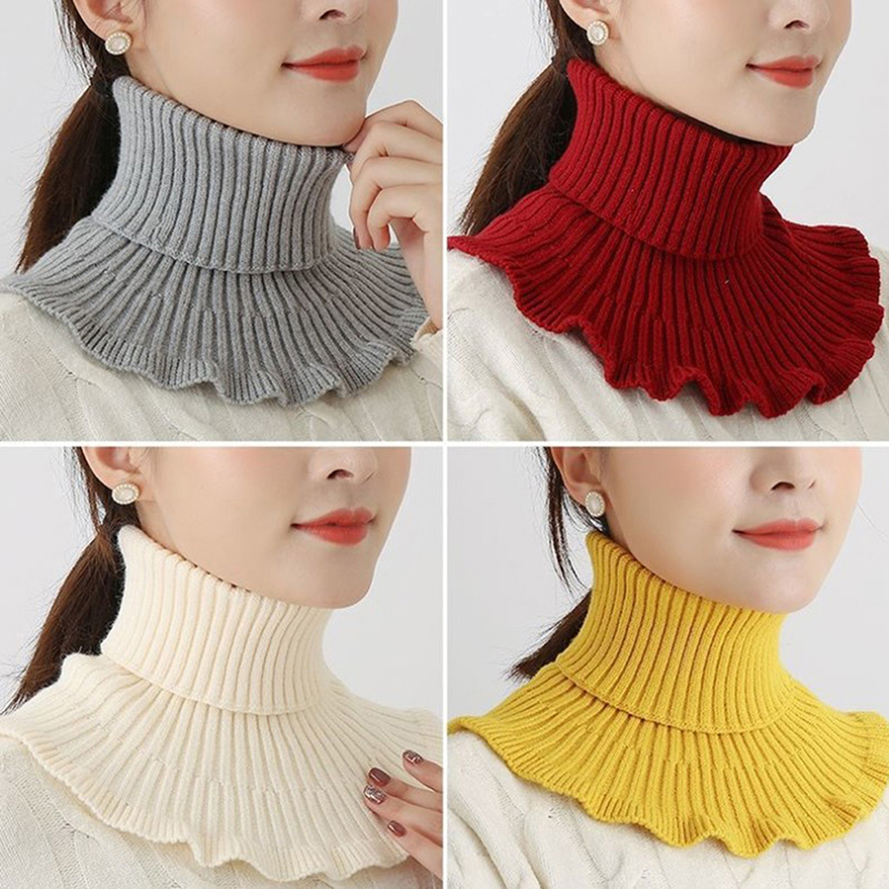 Windsor Knot Tie - Kadınlar İçin Sıcak Turtleneck Örme Kazak,