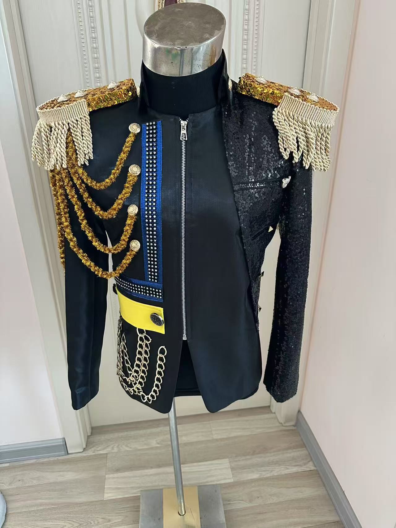 Men'S Formal Wear - Yeni Erkek Püskül Kraliyet Ceket Düğün