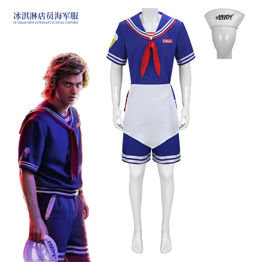 Men Formal Wear Set - Steve Harrington Cosplay Kostüm Scoops Ahoy