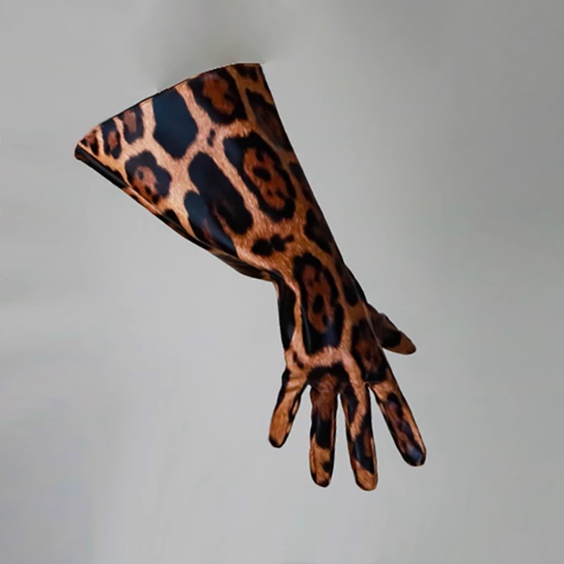 Formal Glove Leather - Kadın Modası PU Deri Geniş Kollu