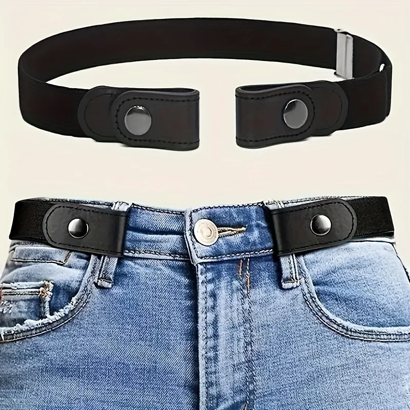 Men'S Formal Wear Belt - Jean Pantolon, Elbiseler için Tokasız Kemer,