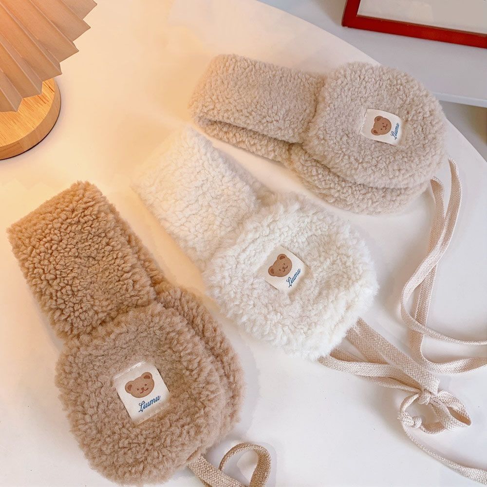 Windsor Knot Tie - Yeni Sevimli Ayı Kravat Peluş Earmuffs
