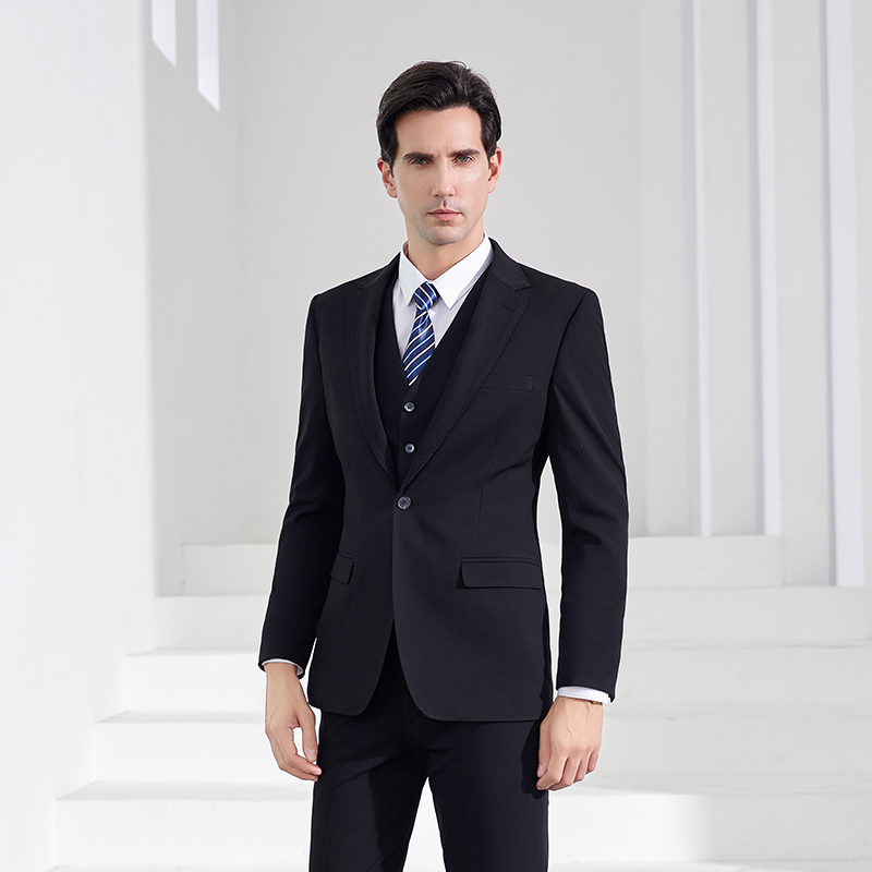 High End Men'S Formal Wear - Erkekler İçin Lüks Siyah İş Elbisesi