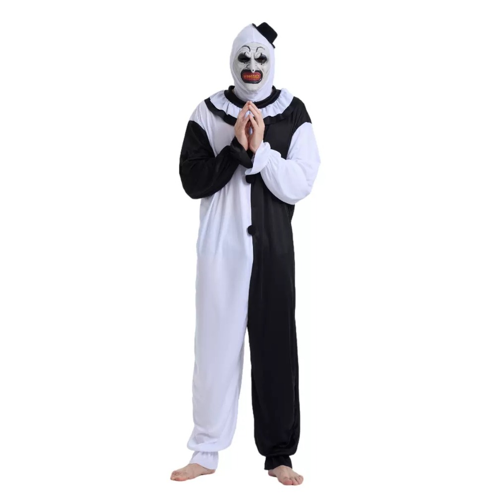 Men Formal Wear Set - Terrifier Sanatsal Palyaço Joker Cosplay Kostümü