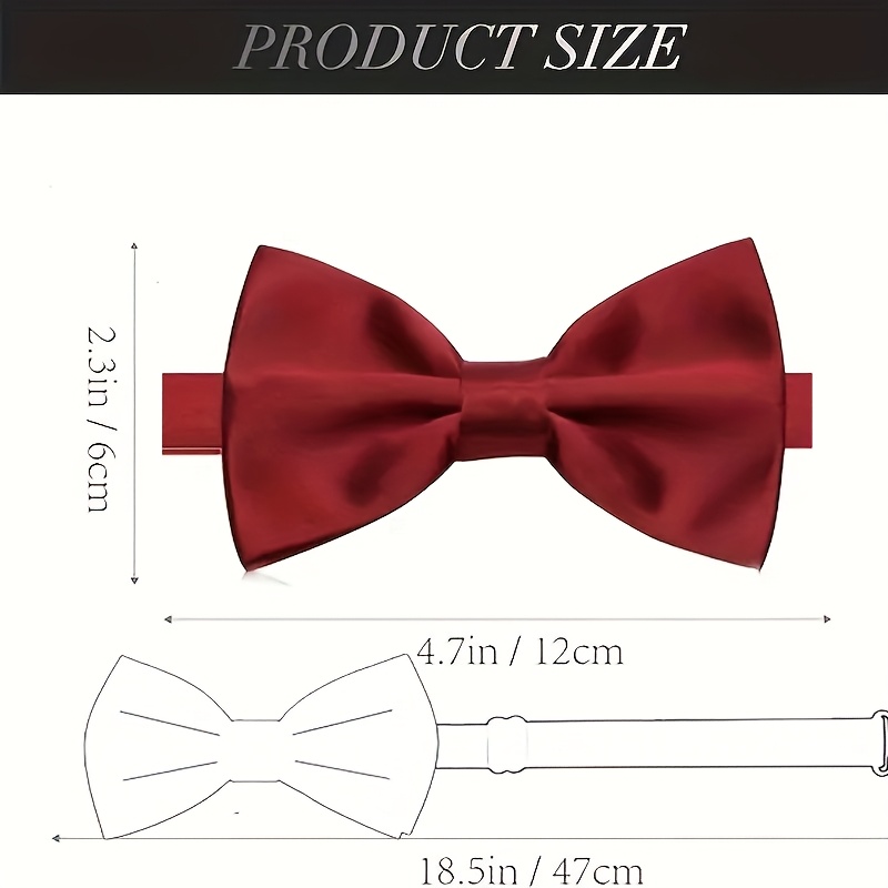 8 Adet/12 Adet Erkek Bordo Önc - Men'S Formal Wear Bow Ties incelemesi ve fiyatı