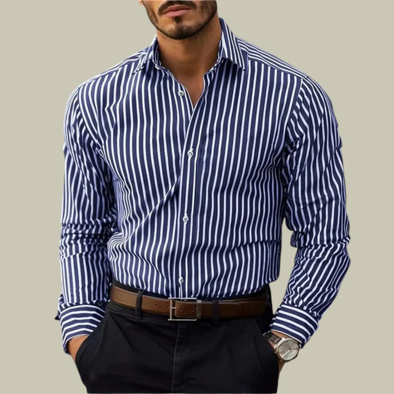 Erkek slim fit çizgili yaka uz - Y2K Formal Wear Men incelemesi ve fiyatı