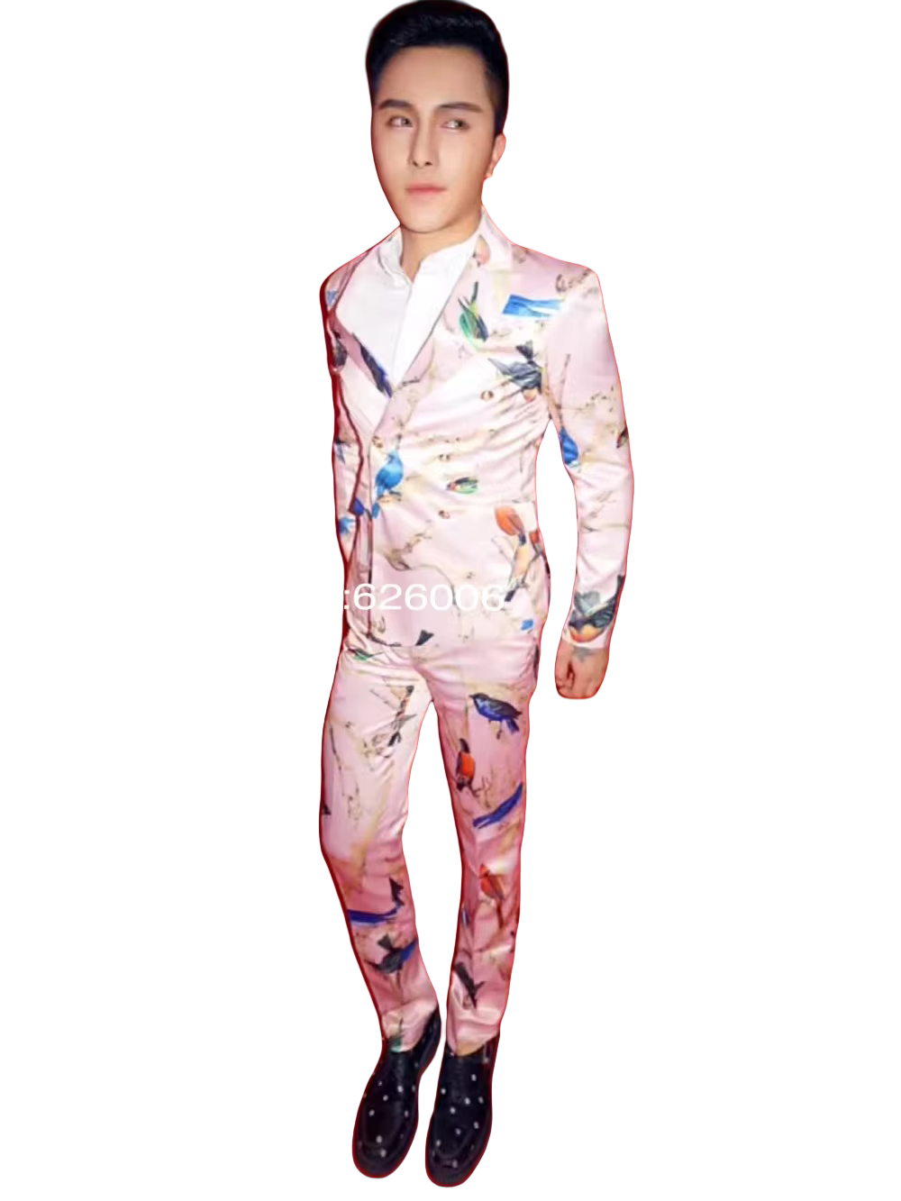 Erkek Moda Çiçek Pembe Kuşlar  - Men'S Formal Wear incelemesi ve fiyatı