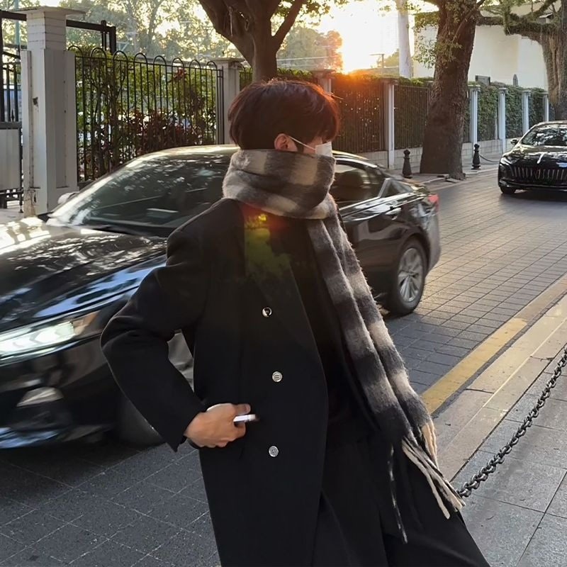 Kore Tarzı Erkek Yün Palto Ort - High End Men'S Formal Wear incelemesi ve fiyatı