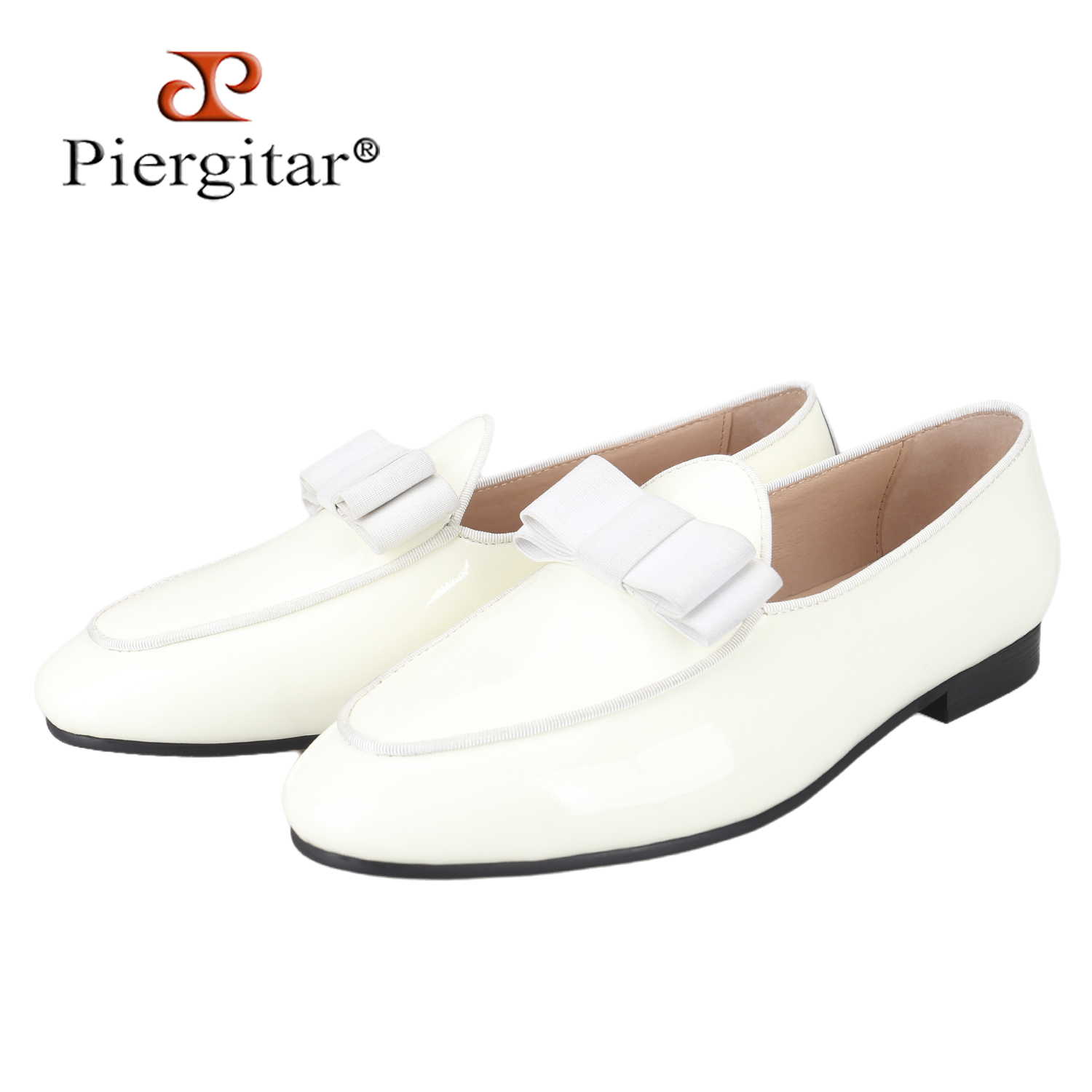 Piergitar Beyaz Rugan Deri Erk - Men'S Formal Wear Bow Ties incelemesi ve fiyatı