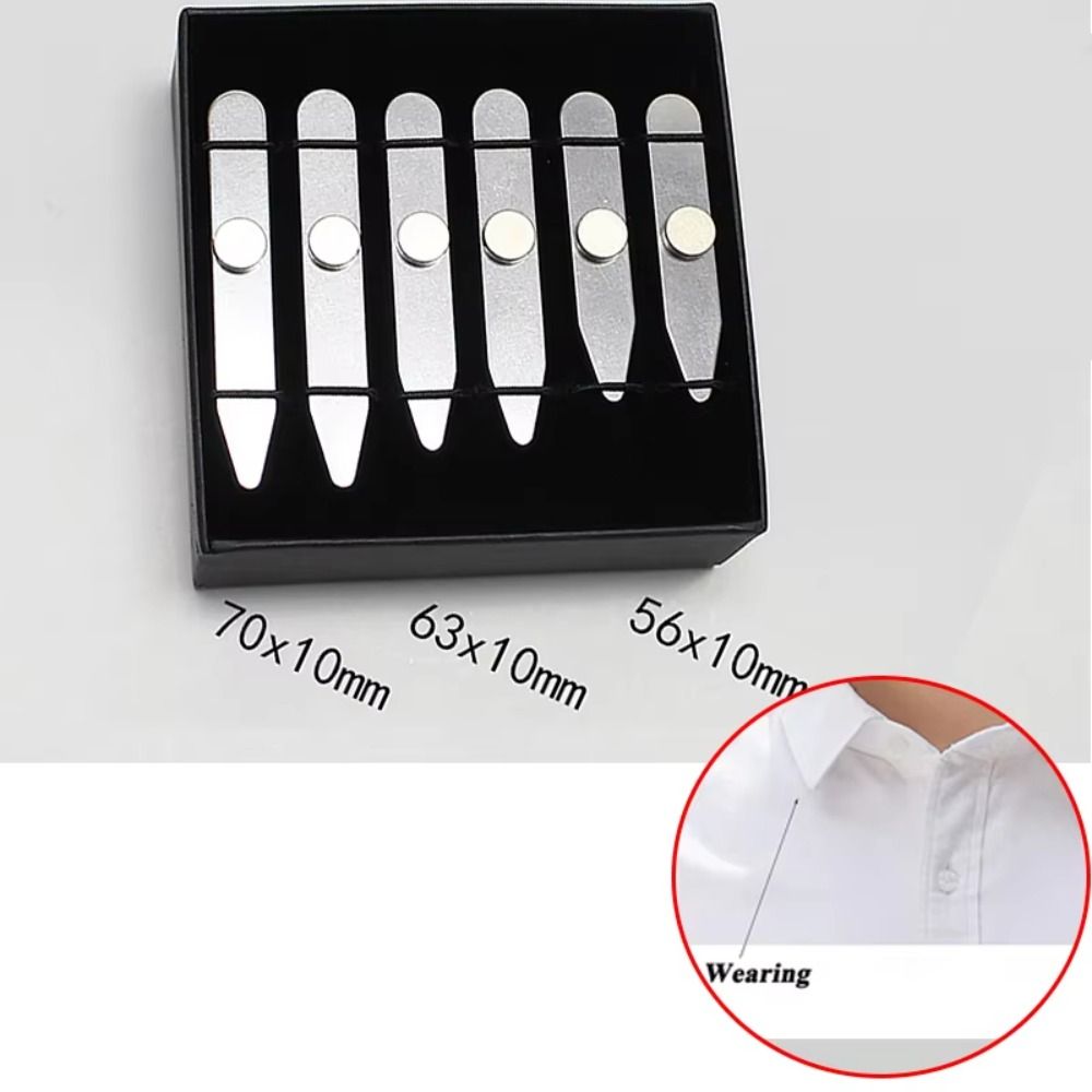 6 Adet Yeni Paslanmaz Çelik Ya - Collar Stay Metal incelemesi ve fiyatı