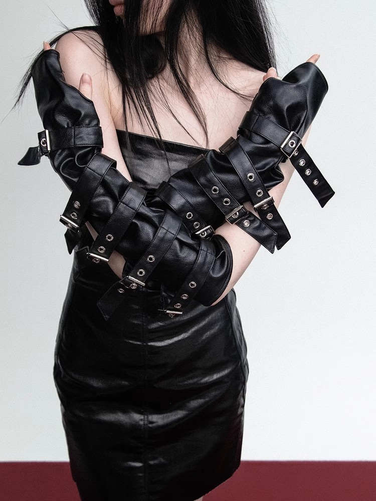 Kadın Moda Mat Siyah PU Deri U - Formal Glove Leather incelemesi ve fiyatı