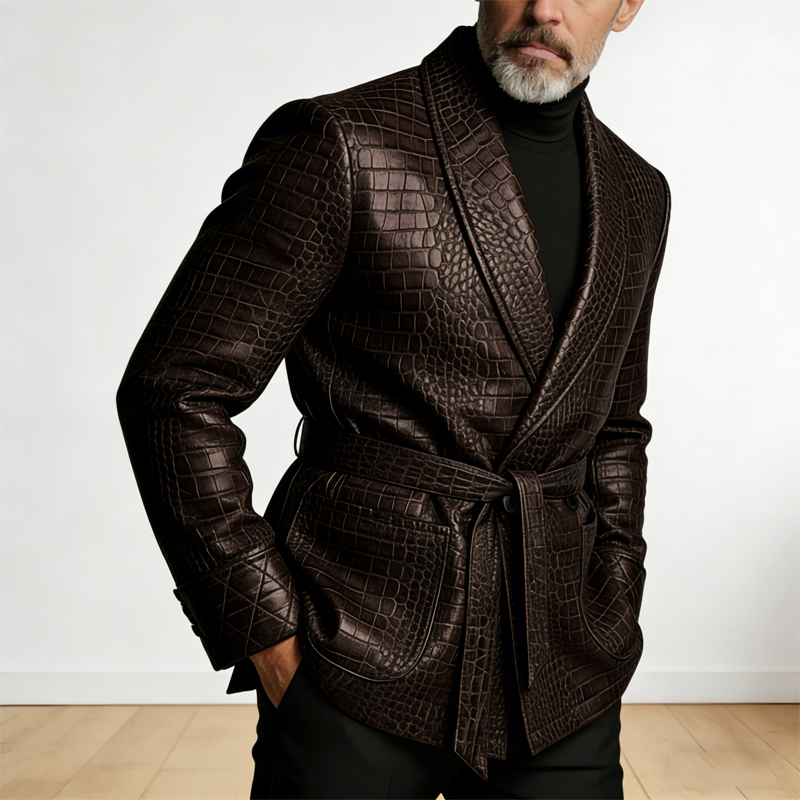    Erkek Timsah Desenli Deri  - Men'S Formal Wear Belt incelemesi ve fiyatı