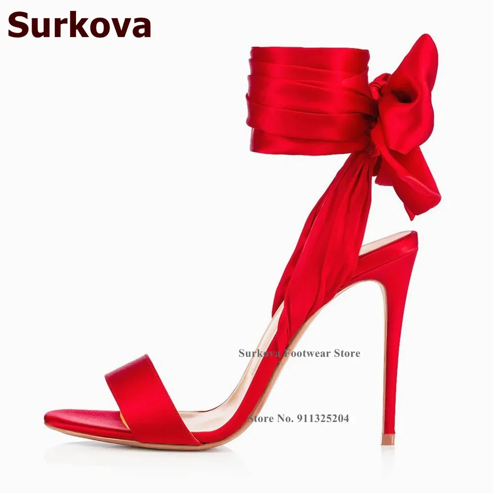 Surkova Sıcak Kırmızı Saten Ku - Satin Bow Tie incelemesi ve fiyatı