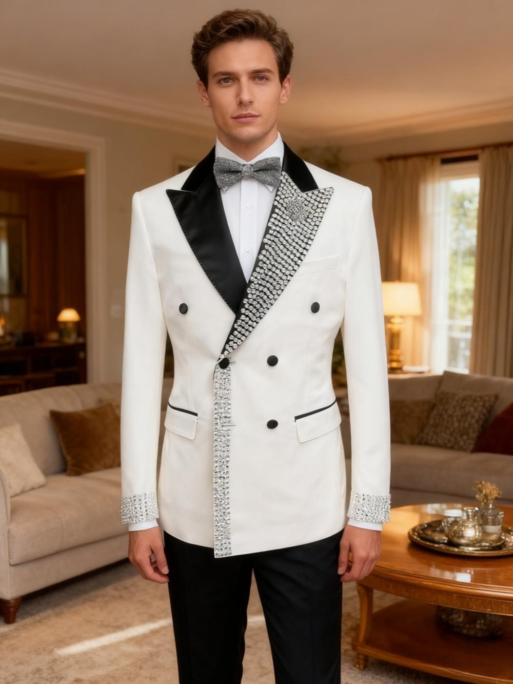 Göz Kamaştırıcı Lüks Boncuklu  - Men'S Formal Wear For Engagement incelemesi ve fiyatı