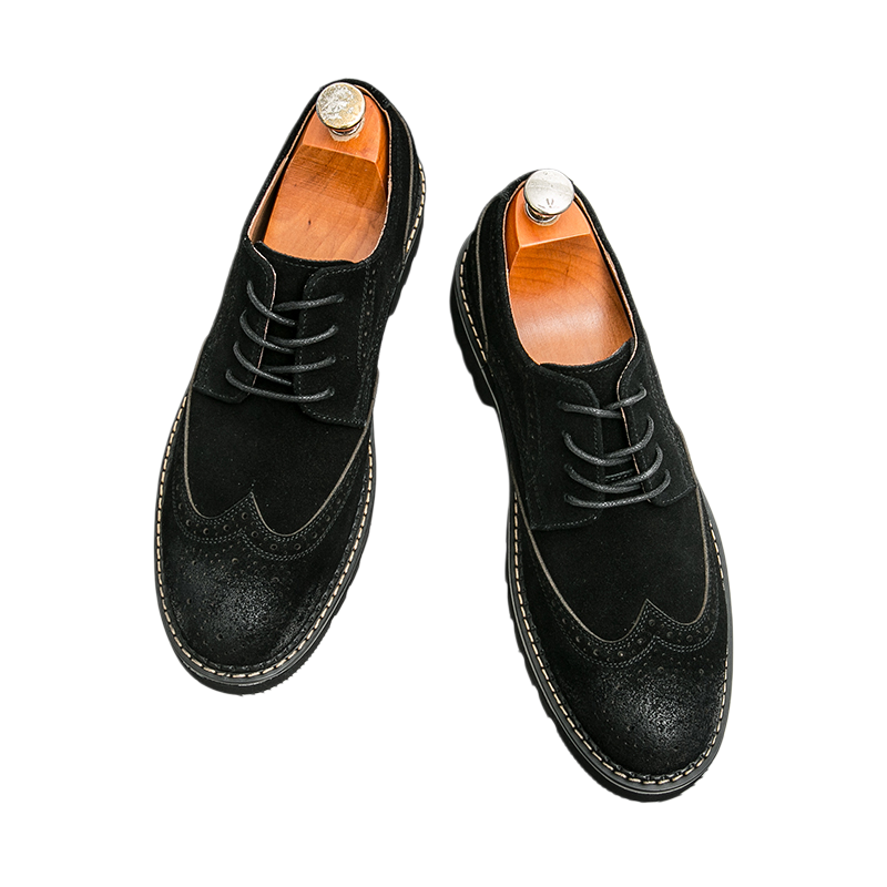 Erkek Kahverengi Süet Brogue O - Large Men Formal Wear incelemesi ve fiyatı